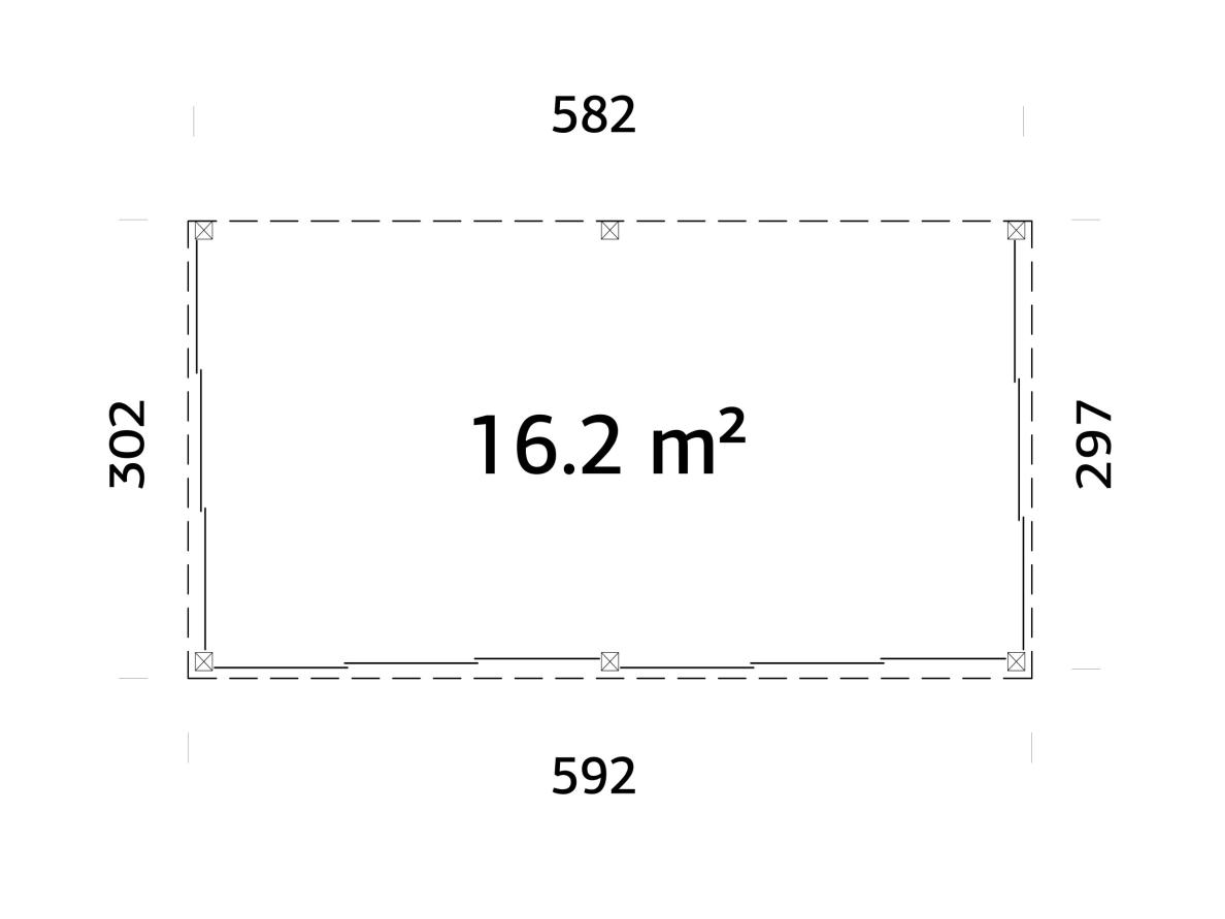 Terases veranda Lukass 16.2 m²