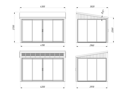 Terases veranda Lukass 11.6 m²