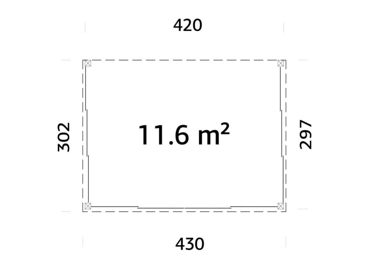 Terases veranda Lukass 11.6 m² - HOLDORS