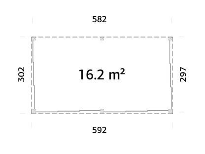 Terases veranda Lukass 16.2 m² - HOLDORS