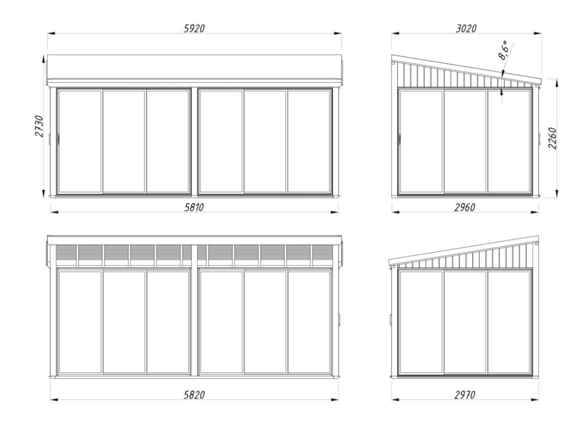 Terases veranda Lukass 16.2 m² - HOLDORS