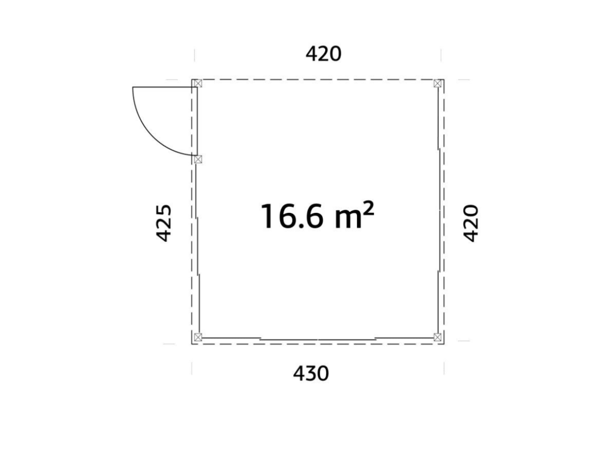 Terases veranda Lukass 16.6 m² - HOLDORS