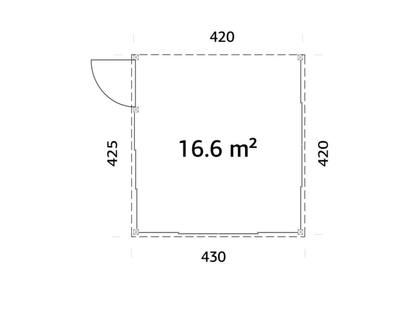 Terases veranda Lukass 16.6 m² - HOLDORS