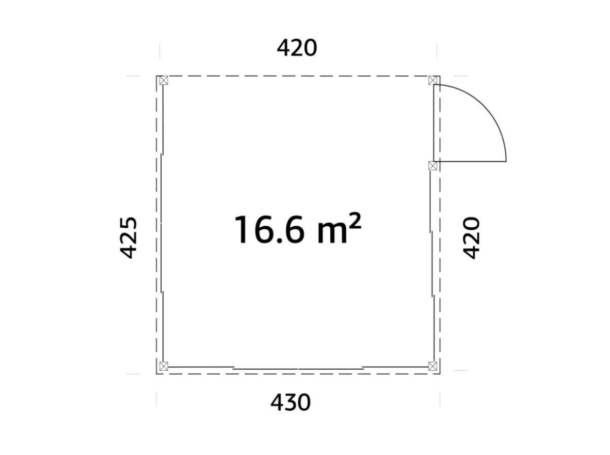 Terases veranda Lukass 16.6 m² - HOLDORS