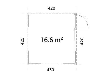 Terases veranda Lukass 16.6 m² - HOLDORS