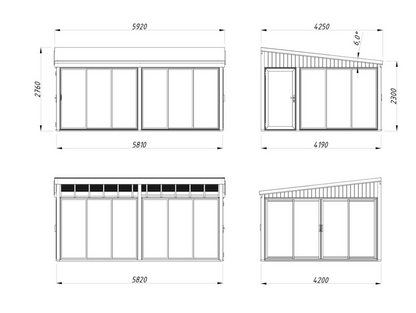 Terases veranda Lukass 23.3 m²