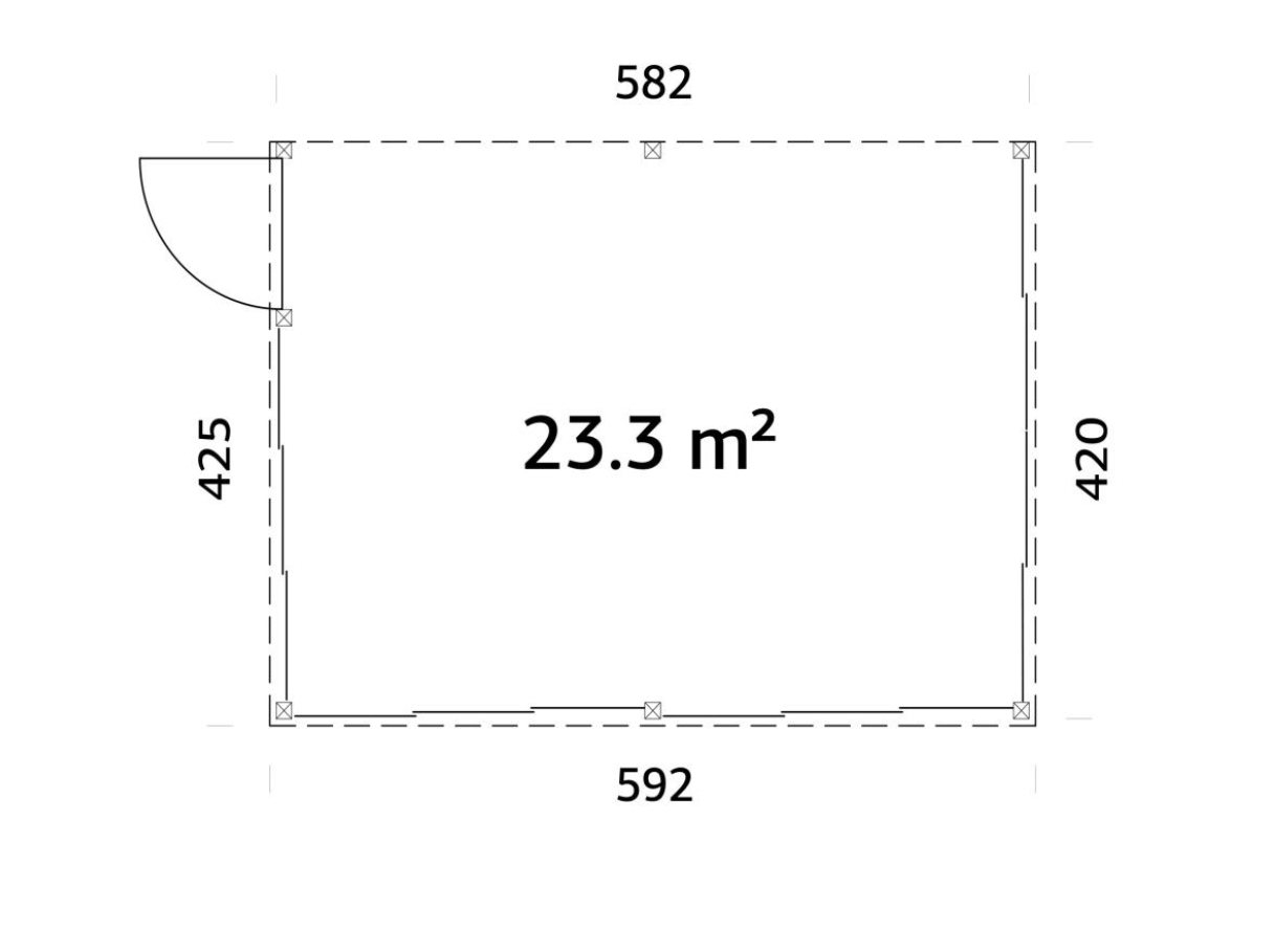 Terases veranda Lukass 23.3 m²
