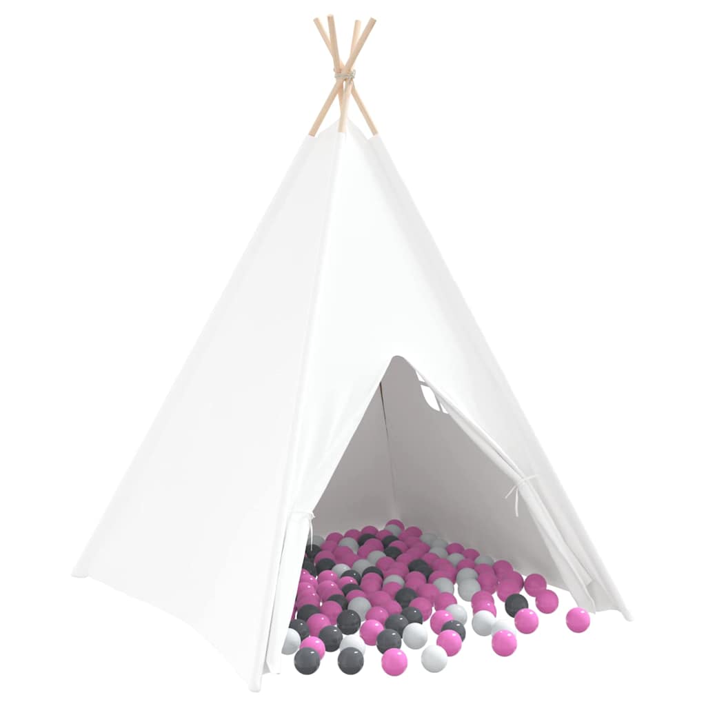 Tīpis Telts Balts 120 X 120 X 150 Cm Audums Un Plastmasa - HOLDORS