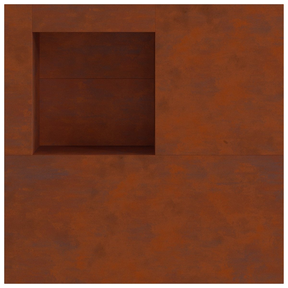 Uguns Bedre Rūsa 100 X 100 X 30 Cm Novecināts Tērauds - HOLDORS