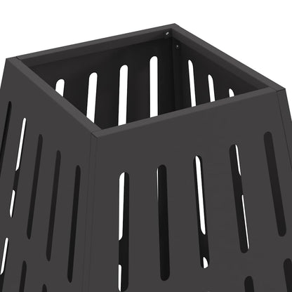 Uguns Bļoda Melna 50 X 50 X 70 Cm Novecināts Tērauds - HOLDORS