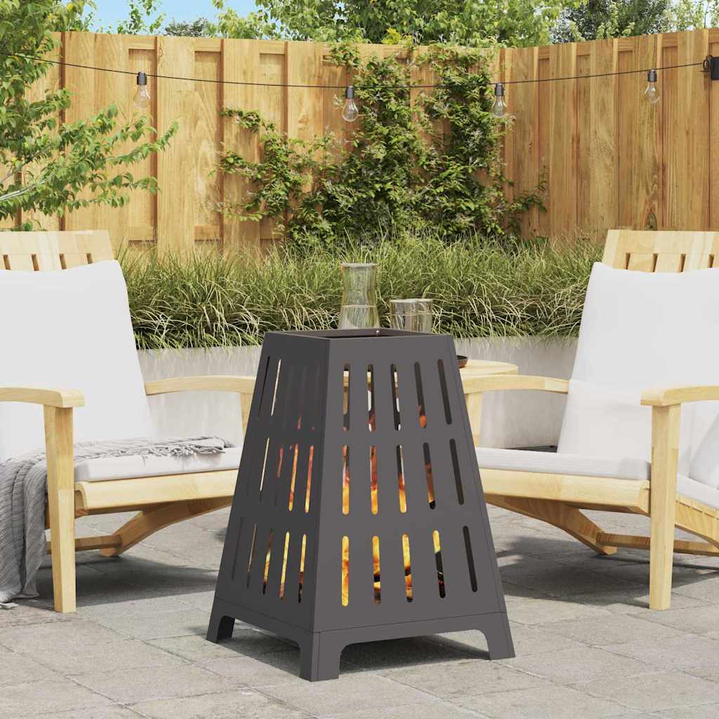 Uguns Bļoda Melna 50 X 50 X 70 Cm Novecināts Tērauds - HOLDORS