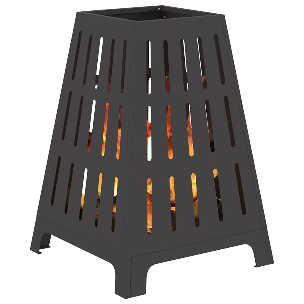 Uguns Bļoda Melna 50 X 50 X 70 Cm Novecināts Tērauds - HOLDORS