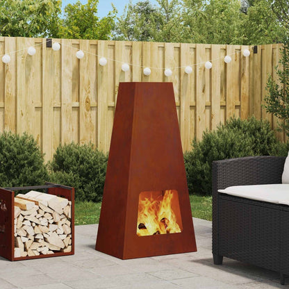 Uguns Bļoda Melns 50 X 35 X 100 Cm Novecināts Tērauds - HOLDORS