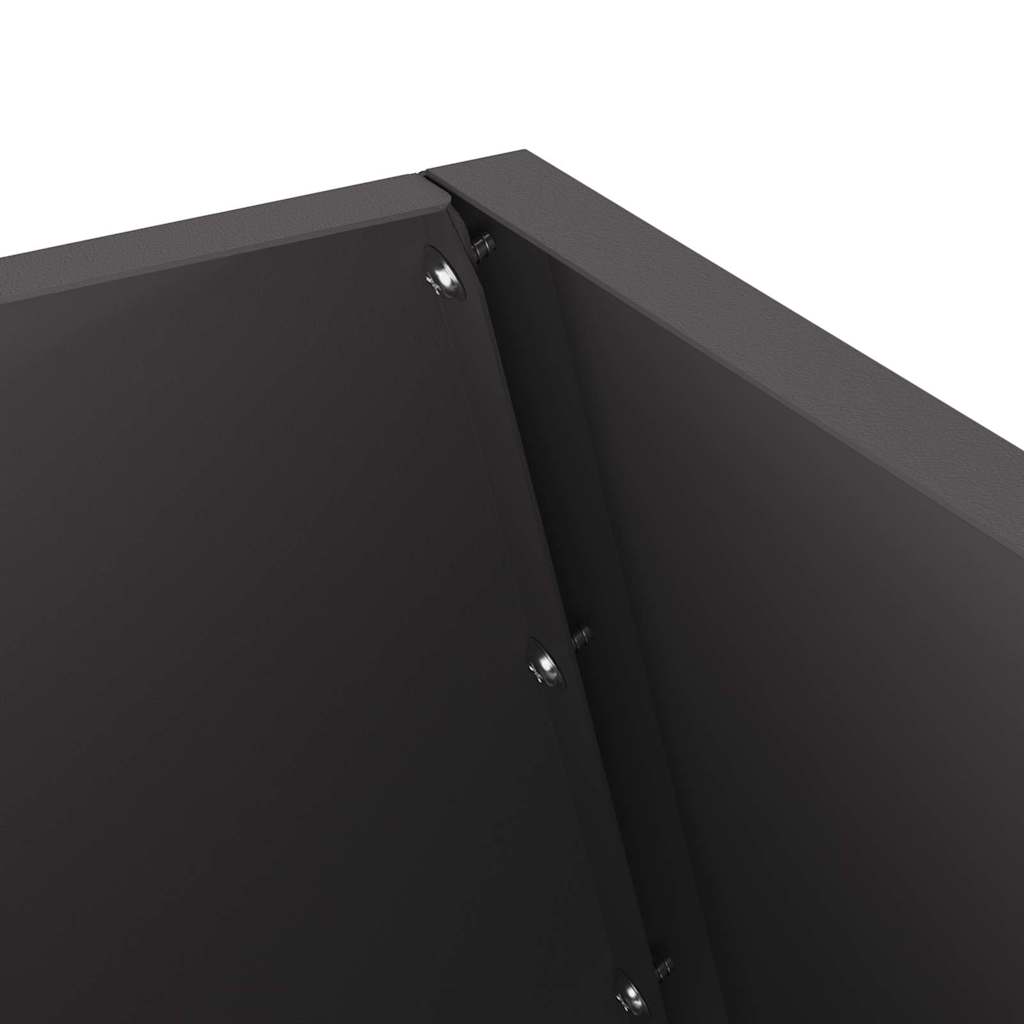 Uguns Bļoda Melns 50 X 50 X 100 Cm Novecināts Tērauds - HOLDORS