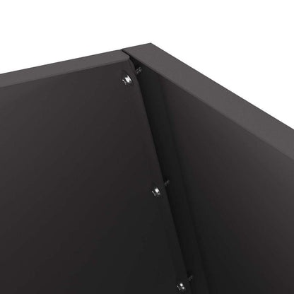 Uguns Bļoda Melns 50 X 50 X 100 Cm Novecināts Tērauds - HOLDORS