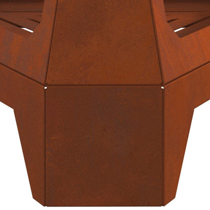 Uguns Bļoda Rūsa 50 X 43 X 52 Cm Novecināts Tērauds - HOLDORS
