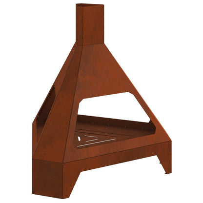 Uguns Bļoda Rūsa 50 X 43 X 52 Cm Novecināts Tērauds - HOLDORS