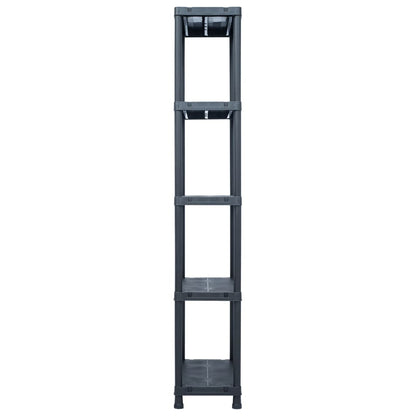 Uzglabāšanas Plaukts, Melns, 125 Kg, , Plastmasa - HOLDORS