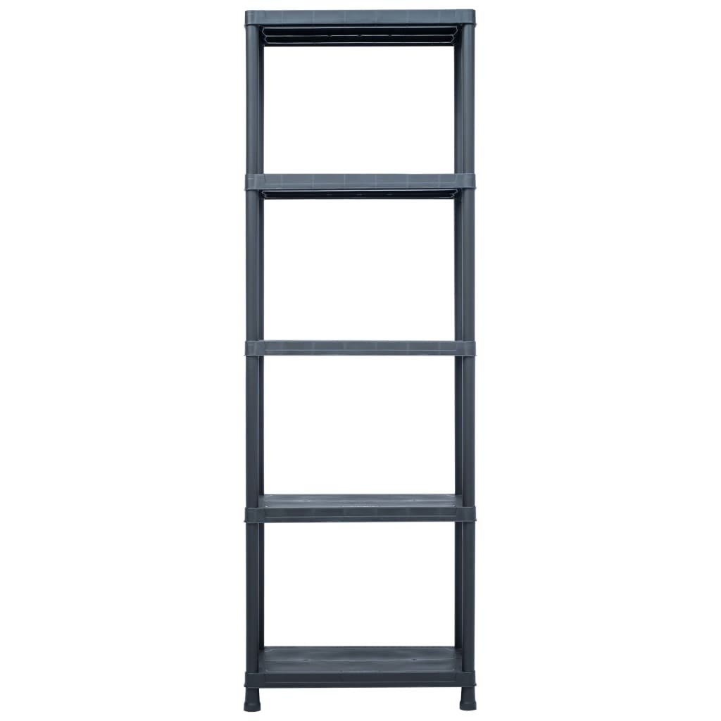 Uzglabāšanas Plaukts, Melns, 125 Kg, , Plastmasa - HOLDORS