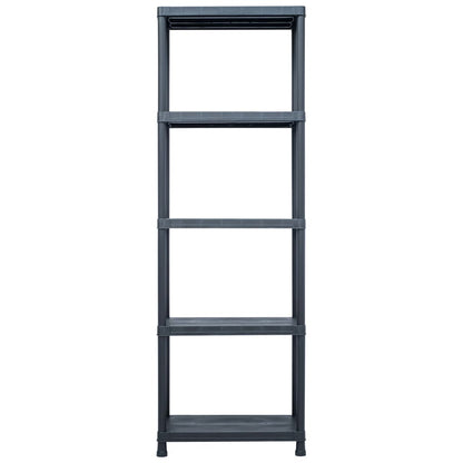 Uzglabāšanas Plaukts, Melns, 125 Kg, , Plastmasa - HOLDORS