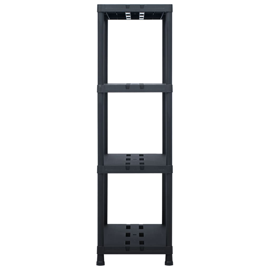 Uzglabāšanas Plaukts, Melns, 220 Kg, , Plastmasa - HOLDORS