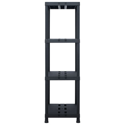 Uzglabāšanas Plaukts, Melns, 220 Kg, , Plastmasa - HOLDORS