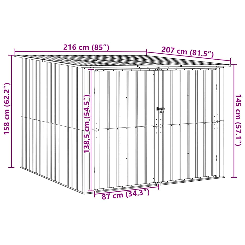 Velosipēdu Nojume 3 Gab. 216 X 207 X 158 Cm Metāls - HOLDORS