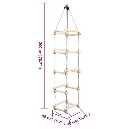 Virves Kāpnes Bērniem, 200 Cm, Koks - HOLDORS